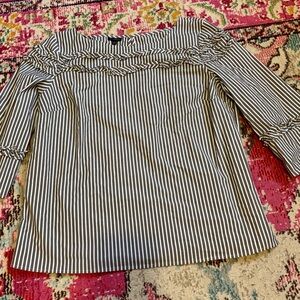 Black and White Blouse